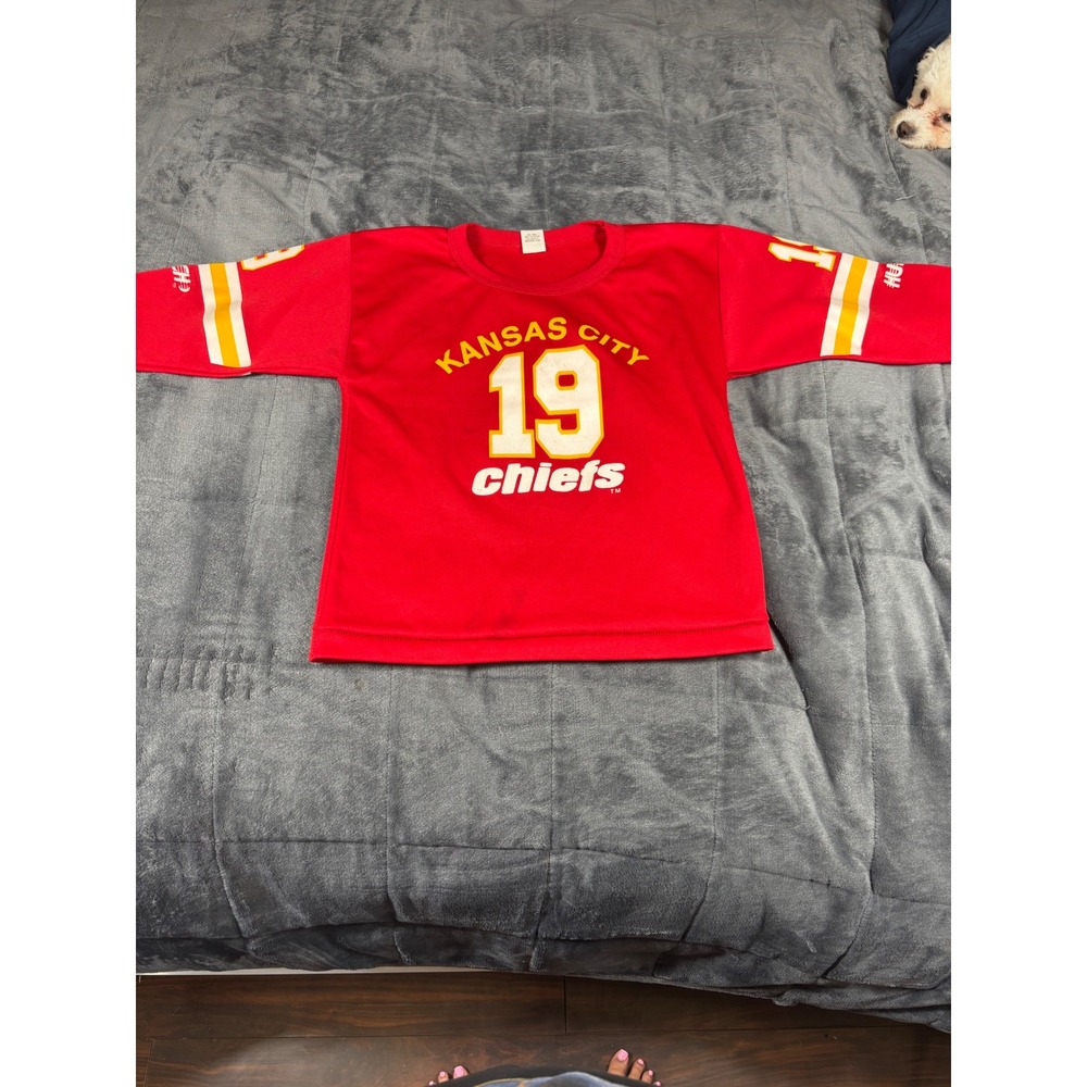 Vintage Hutch Kansas City Chiefs Jersey Red Number 19 USA Made Medium Womens